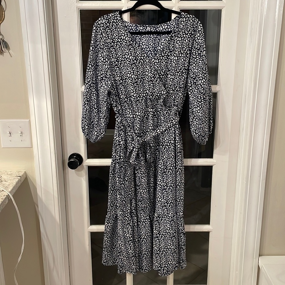 Women’s 3/4 Sleeve Flowy Tier Summer Midi Dress